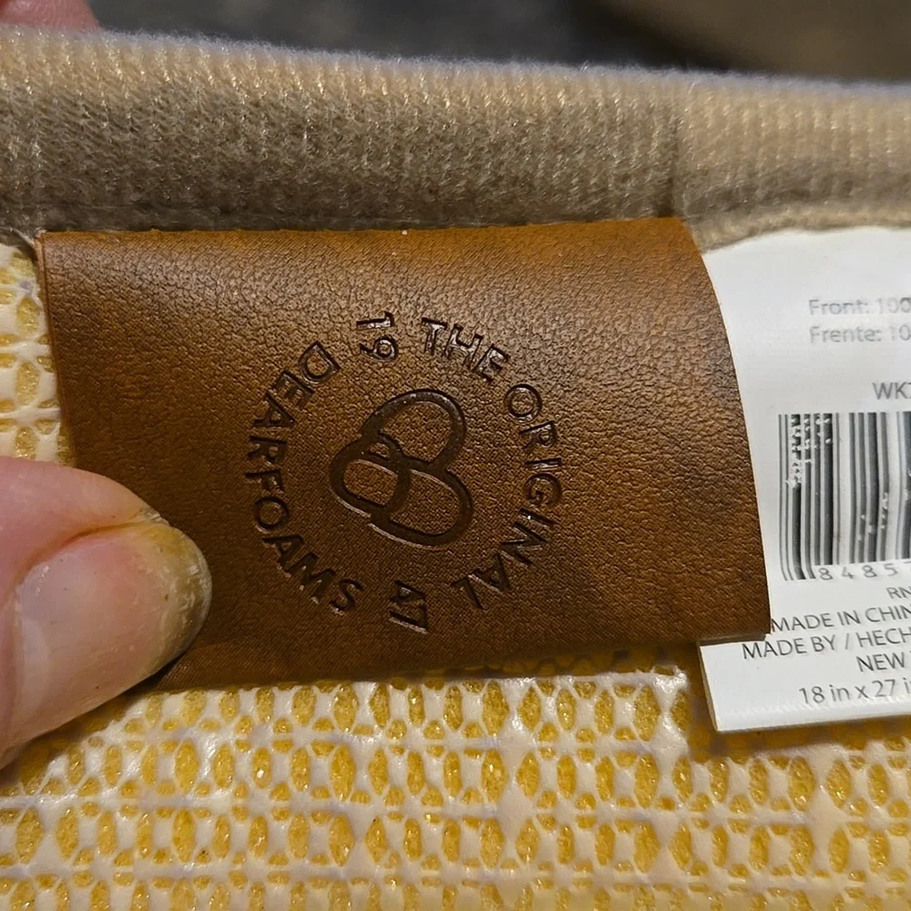 Dearfoams Brown Faux Fur Bath Rug